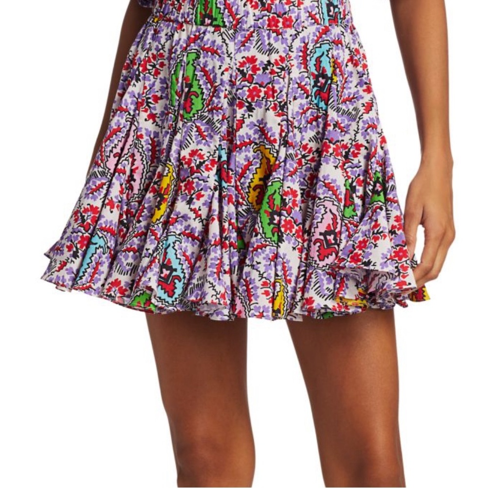 RHODE
Hilary Paisley High-Waist Mini Skirt